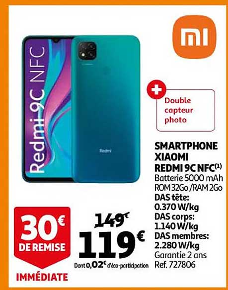 smartphone xiaomi redmi 9c nfc