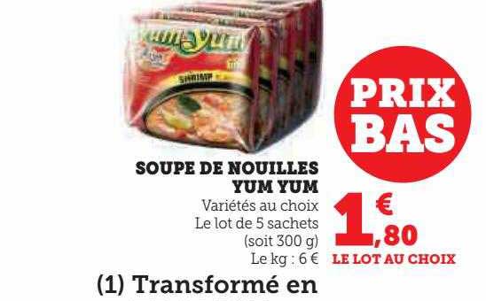 soupe de nouilles yum yum
