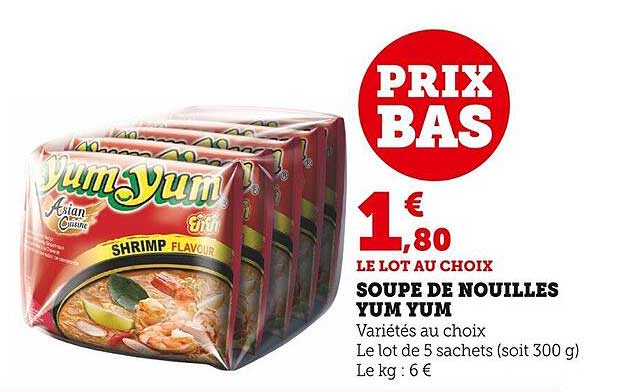 soupe de nouilles yum yum