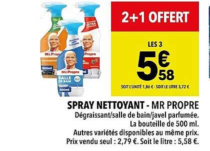 spray nettoyant - mr propre
