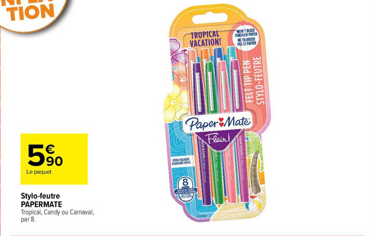 stylo-feutre papermate