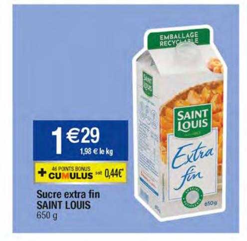 sucre extra fin saint louis
