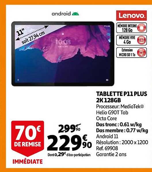 Tablette P11 Plus 2k128gb Lenovo