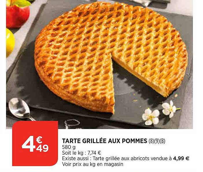 Tarte Grillée Aux Pommes