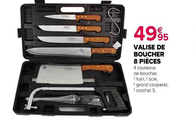 Valise De Boucher 8 Pièces