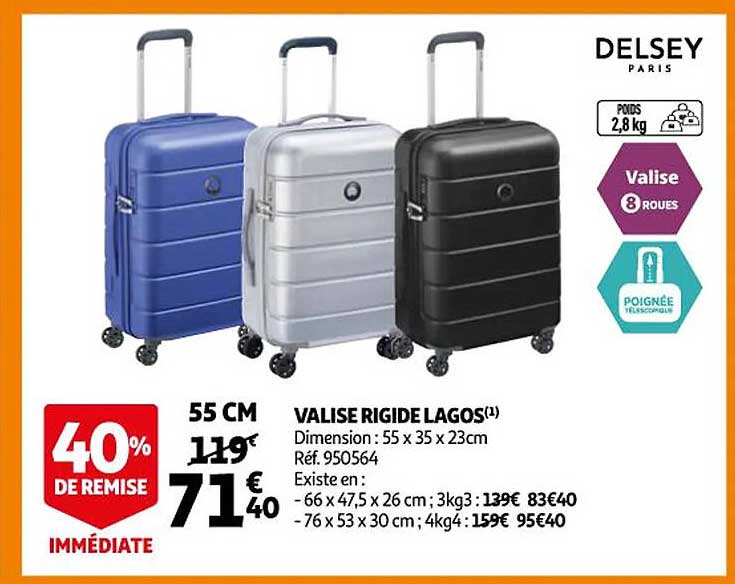 Valise Rigide Lagos Delsey Paris