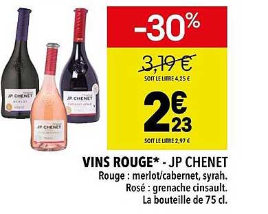 vins rouge - jp chenet