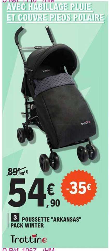 Poussette "arkansas" Pack Winter Trottine