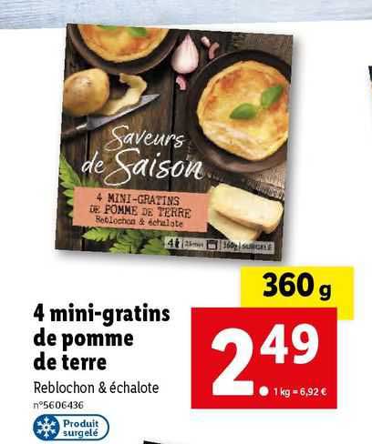 4 mini-gratins de pomme de terre