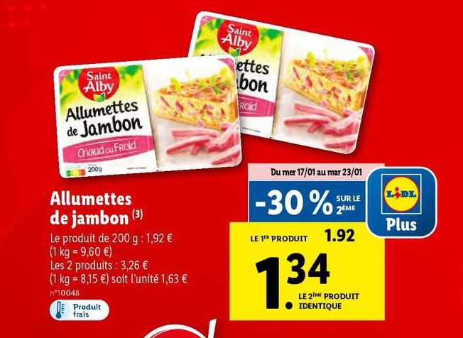 Allumettes De Jambon Saint Alby