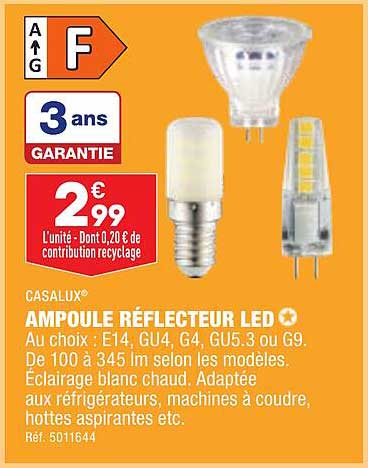ampoule réflecteur led casalux