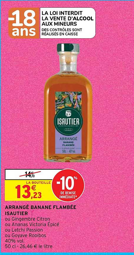 arrangé banane flambée isautier