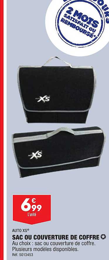 auto xs sac ou couvertures de coffre