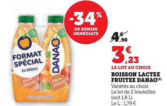 boisson lactée fruitée danao