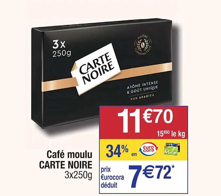 Café Moulu Carte Noire