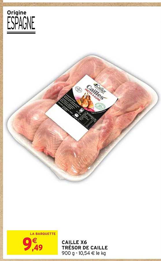 caille x6 trésor de caille