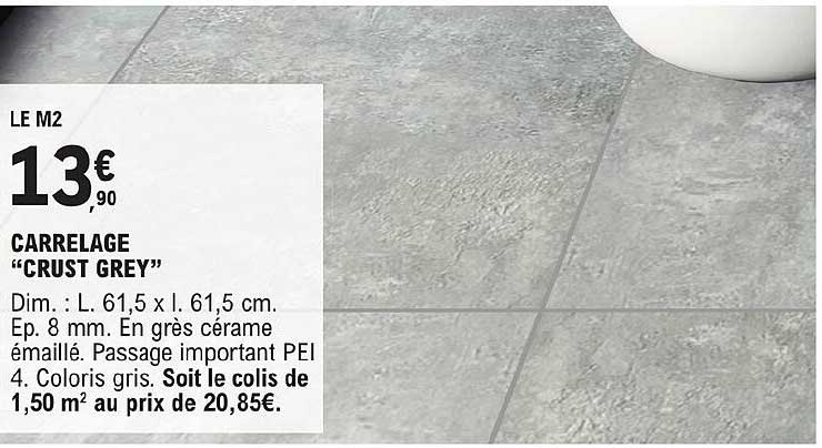 carrelage crust grey