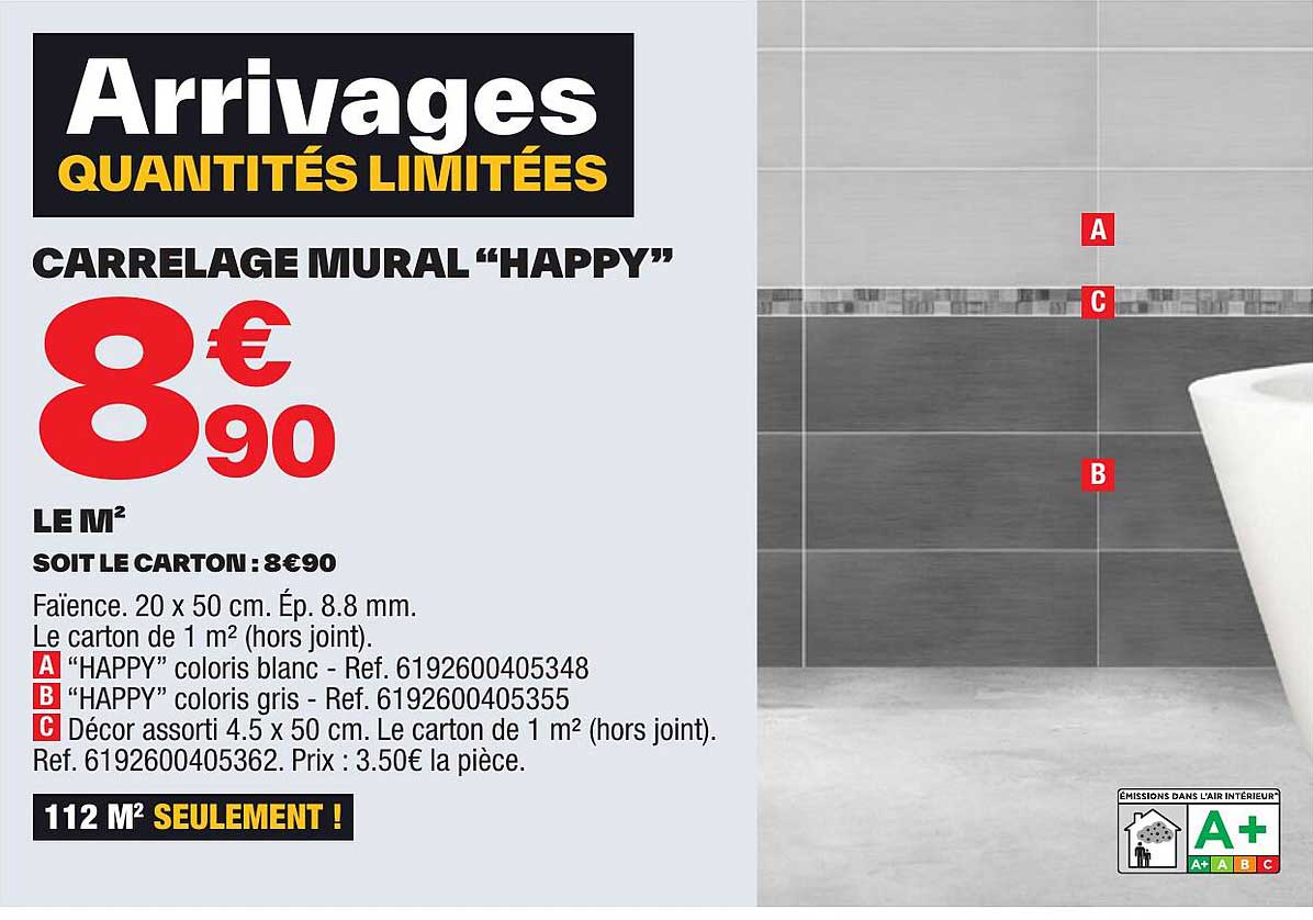 Carrelage Mural "happy"