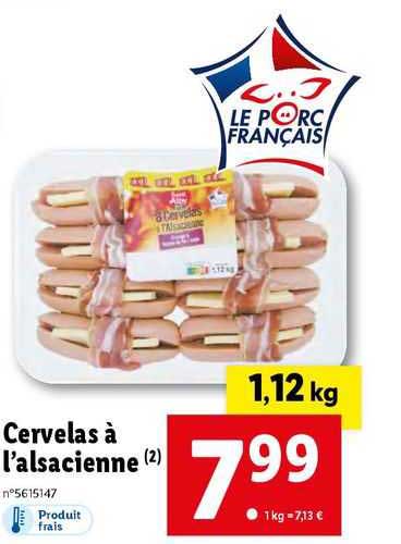 cervelas à l'alsacienne