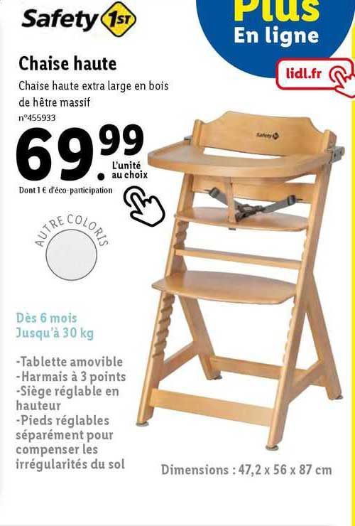 chaise haute safety 1st
