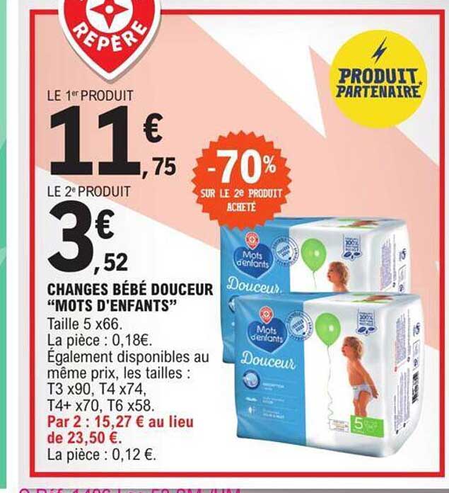 changes bébé douceur "mots d'enfants"