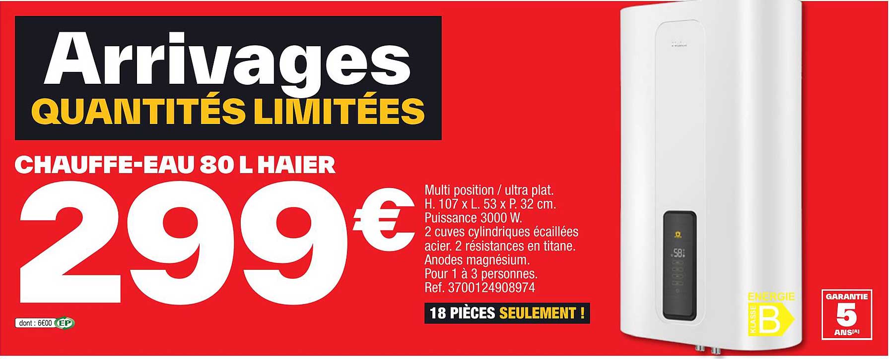 chauffe-eau 80 l haier