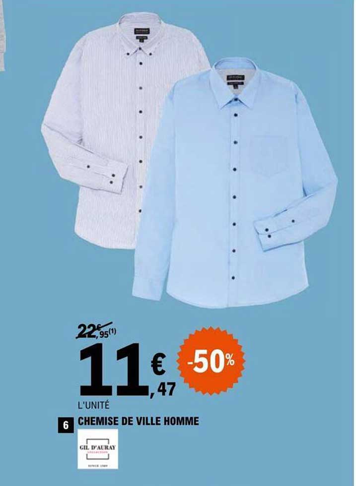 Chemise De Ville Homme