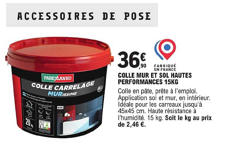 Colle Mur Et Sol Hautes Performances 15kg
