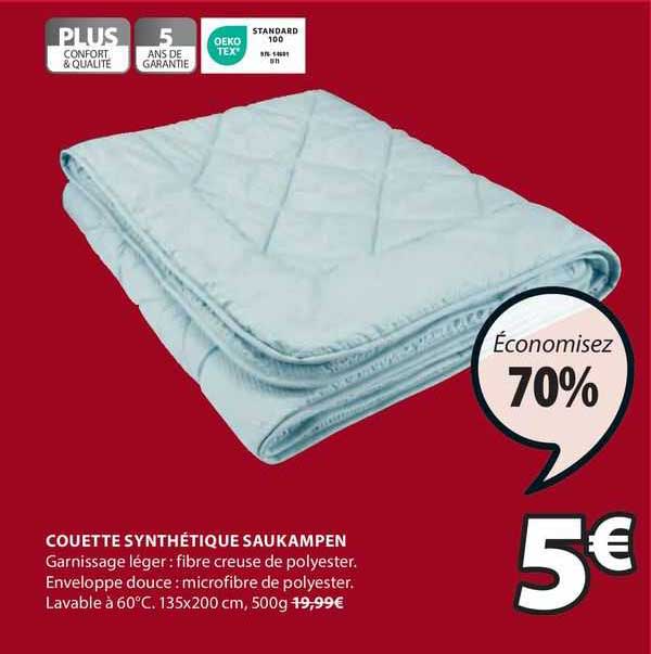 couettes synthétiques saukampen