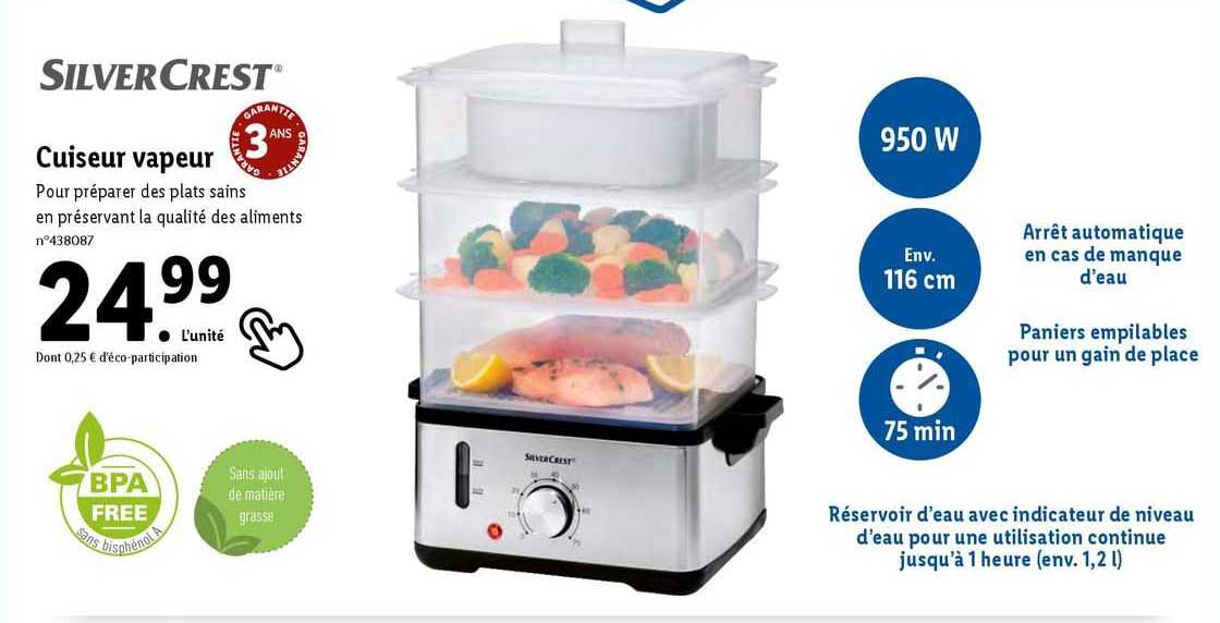 cuiseur vapeur silver crest