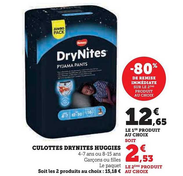Culottes Drynites Huggies