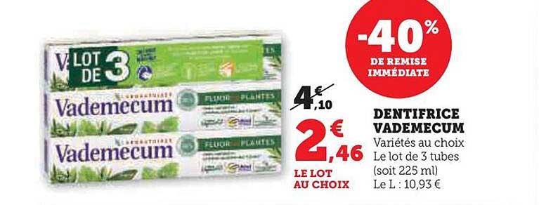 Dentifrice Vademecum