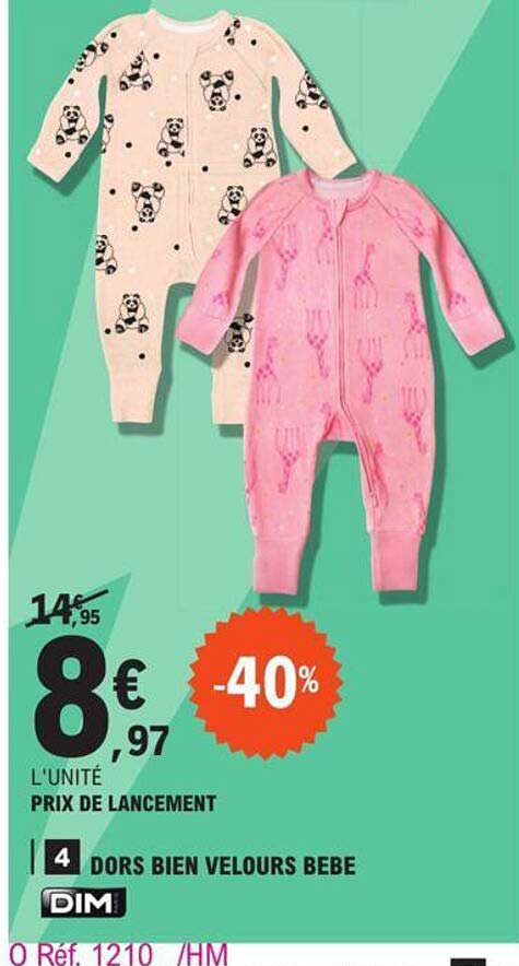 dors bien velours bébé dim