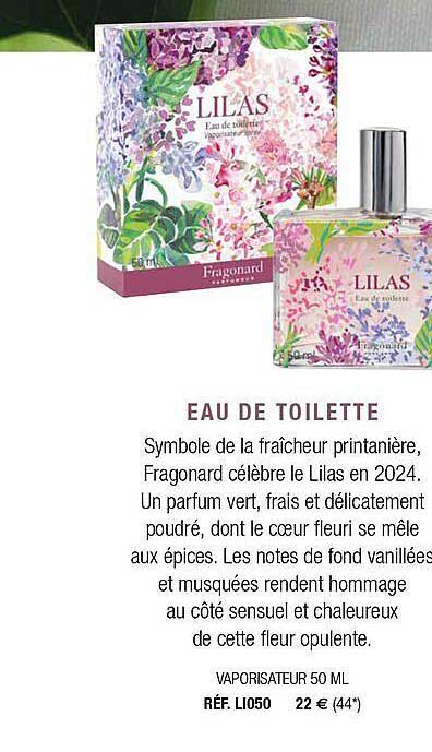 eau de toilette vaporisateur 50ml lilas