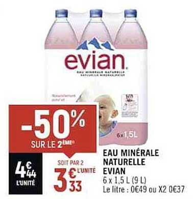 Eau Minérale Naturelle Evian