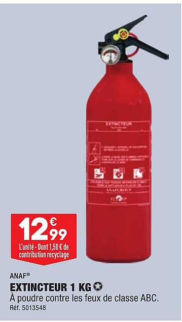 Extincteur 1 Kg Anaf