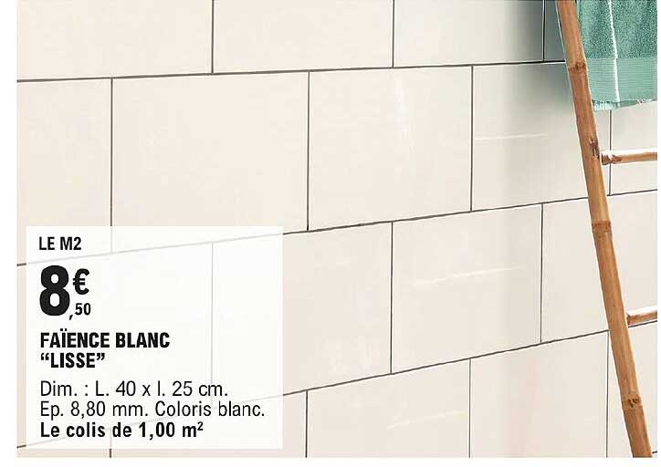 Faïence Blanc Lisse