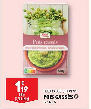 fleurs des champs pois cassés