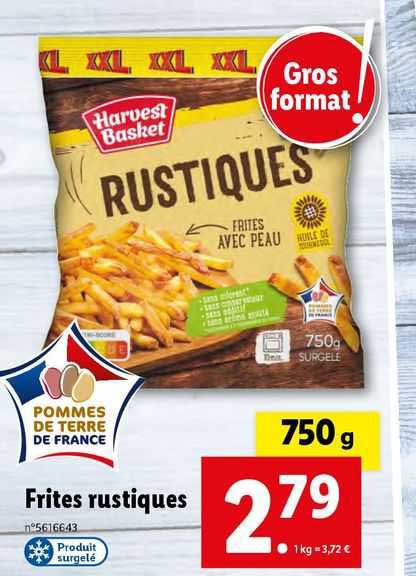 frites rustiques harvest basket