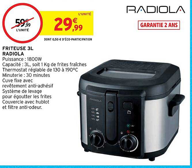 Friteuse 3l Radiola