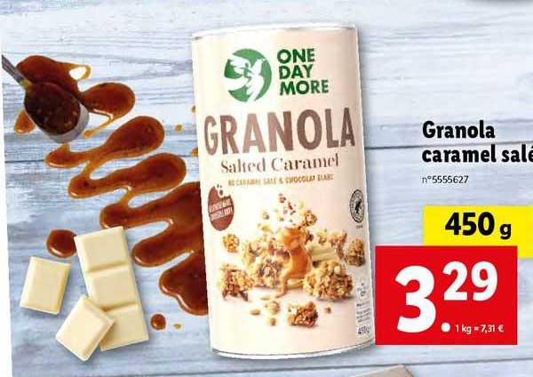 granola caramel salé one day more