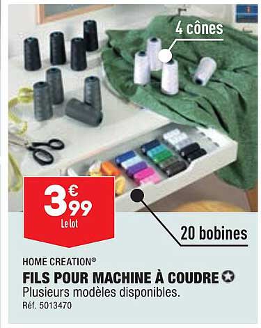 home creation fils pour machine à coudre