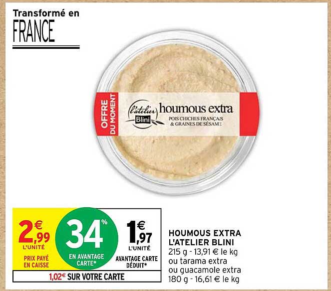 houmous extra l'atelier blini