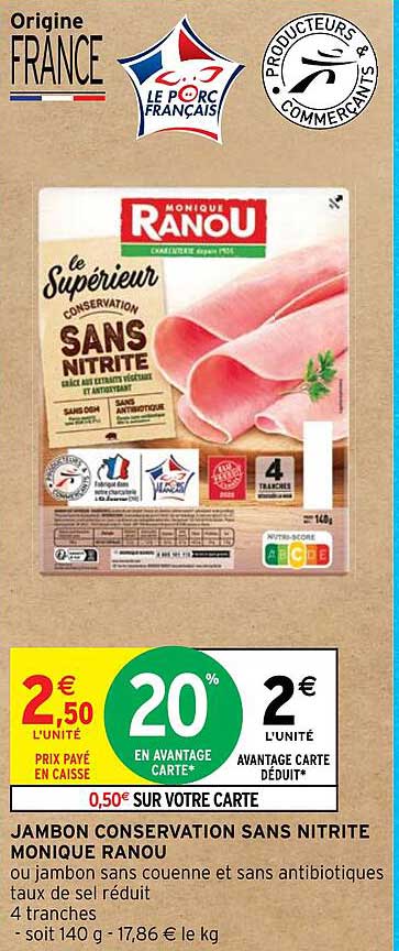 jambon conservation sans nitrite monique ranou