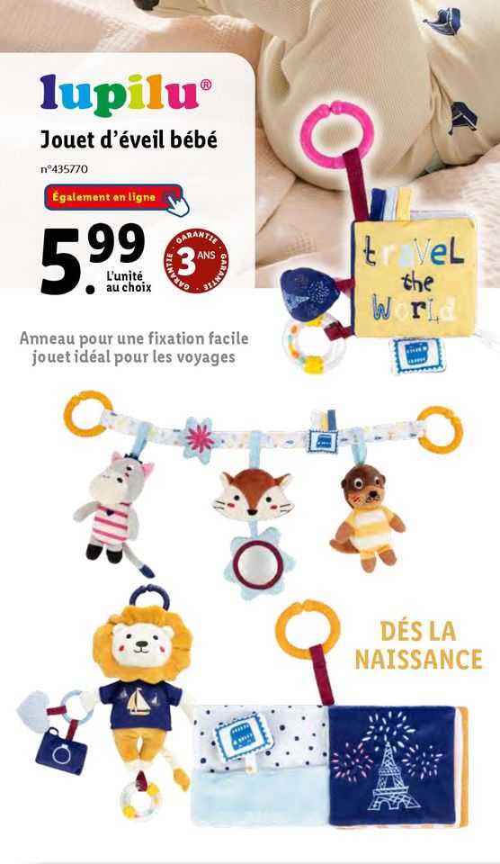 jouet d'éveil bébé lupilu