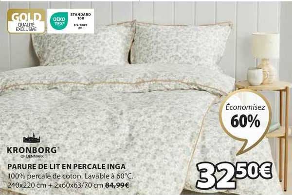 kronborg parure de lit en percale inga