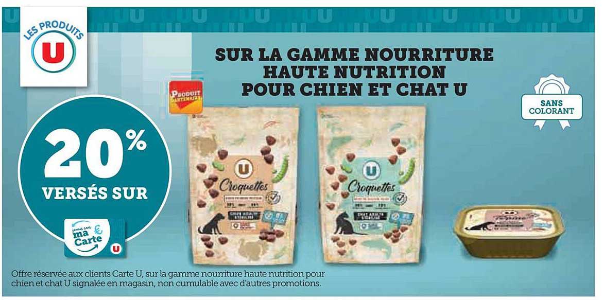 la gamme nourriture haute nutrition pour chien et chat u