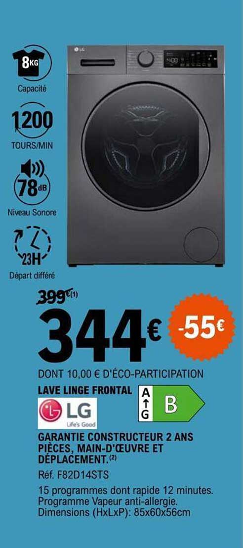 lave linge  frontal lg