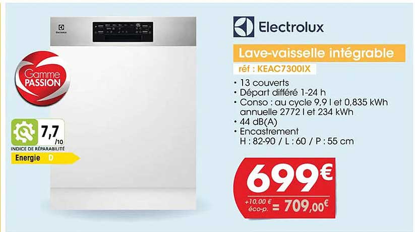 lave-vaisselle intégrable electrolux