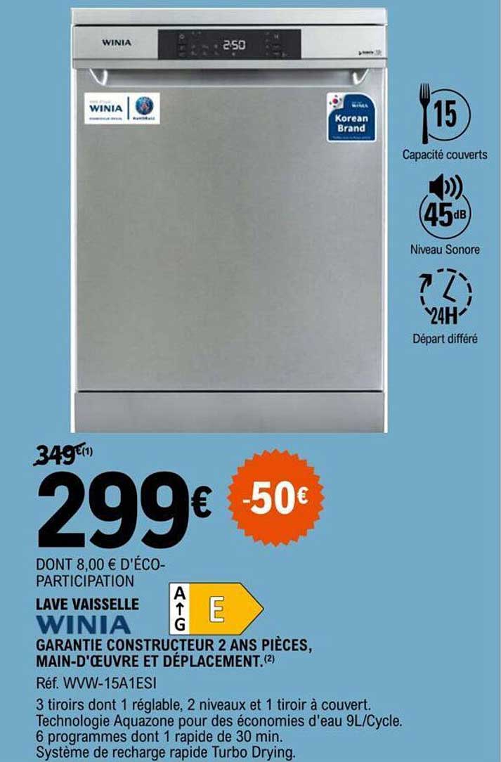 lave vaisselle winia